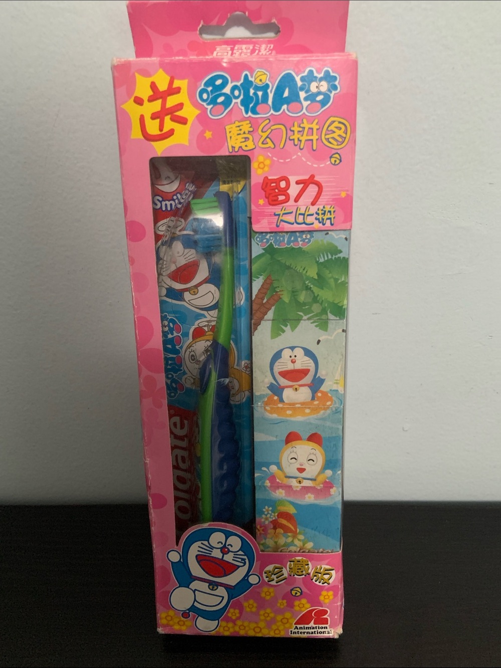 Colgate Doraemon Electric Toothbrush Set NWT